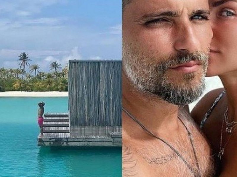   Bruno Gagliasso comemora férias nas Maldivas com Giovanna Ewbank